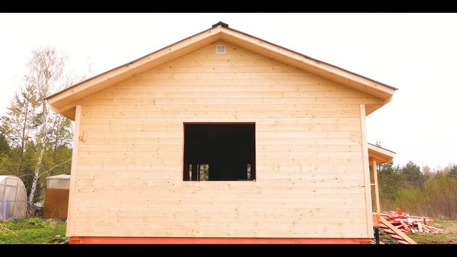 Каркасный дом, достойный ли вариант для зимы?!  /Одноэтажный дом на сваях по каркасной технологии/