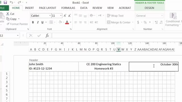 Creating a Homework Assignment Template in MS Excel смотреть онлайн