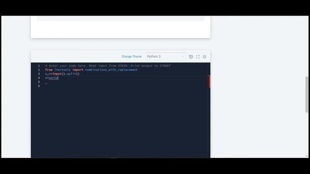 #27: Itertools.combinations_with_replacement() | Hackerrank Python Solution | English Explanation смотреть онлайн