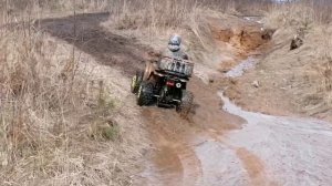 Квадроцикл мотоленд вилд 125 грязь и лужи