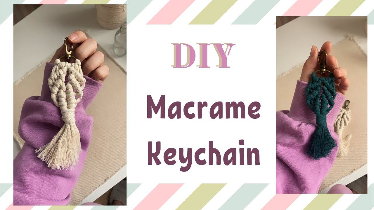 DIY Макраме брелок/Macrame Keychain