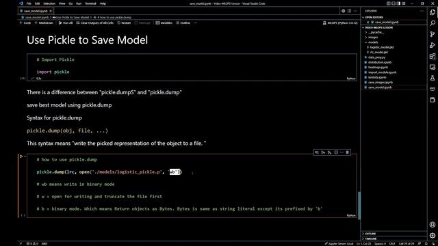 Use Joblib and Pickle to SAVE AND LOAD Machine Learning Model смотреть онлайн