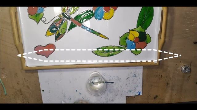 Витражная ширма 