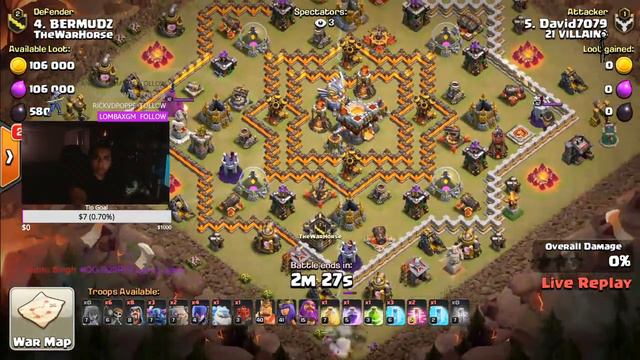 WE PUSHING P TONIGHT BOYS!!!! (CLASH OF CLANS LIVE*) смотреть онлайн