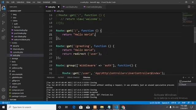 Laravel Tutorial For Beginners Step by Step смотреть онлайн