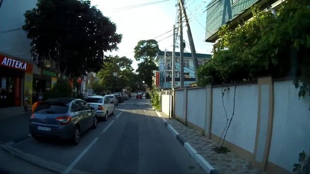 Дивноморское // проезд по посёлку смотреть онлайн