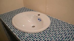 Делаем столешницу из мозаики под умывальник ч.4