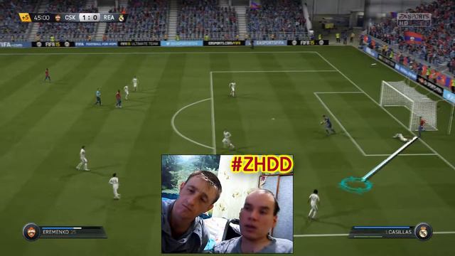 Ну что поиграем??? #4 (FIFA 15) {ЦСКА Vs Real Madrid} Пот и крики смотреть онлайн