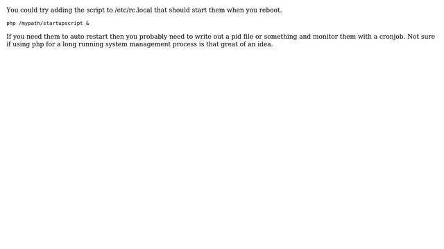 CentOS 5 Start a PHP Script on startup (3 Solutions!!) смотреть онлайн