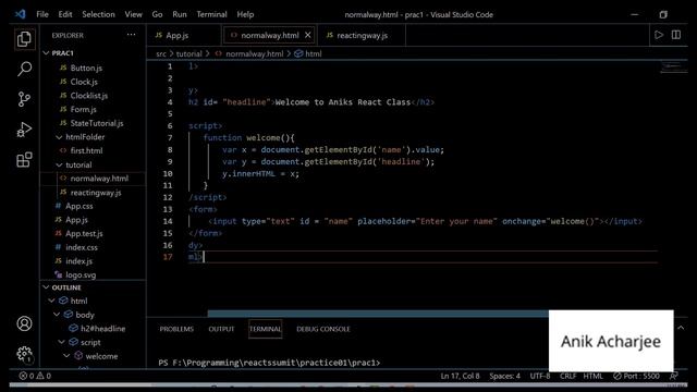 State & setState in React(Practical). Javascript vs React.(No Edit) - Beginners Friendly смотреть онлайн