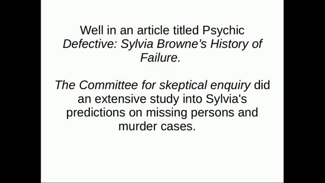 Sylvia Browne's epic fail with Amanda Berry смотреть онлайн