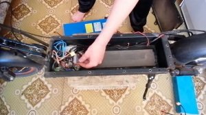 Установка аккумулятора на 18 ампер, электросамокат Kugoo Max Speed