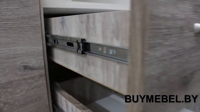 Шкаф Оливия трехстворчатый 3D2S Z с зеркалом ящиками и полками смотреть онлайн