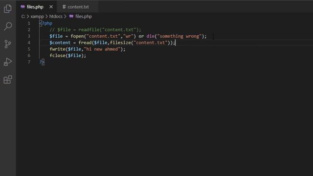 Write in files | php 7.4 tutorial смотреть онлайн