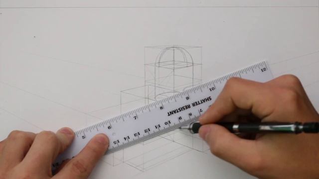 Perspective Drawing 17 - Constructing Complex Forms in Perspective (Part 1) смотреть онлайн