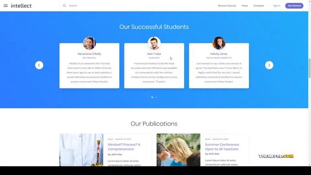 Intellect - Education WordPress Theme teaching academy Sena смотреть онлайн