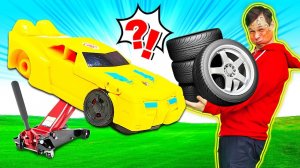 Видео про машинки - Бамбли потерял колесо? Роботы Трансформеры и игры для мальчиков