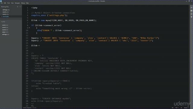 022 Insert query multi query into Mysql Object Oriented Connection смотреть онлайн