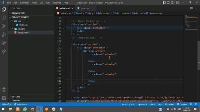 How to build/design a website using Bootstrap 5 in html css | Bootstrap 5 Website Design Tutorial смотреть онлайн