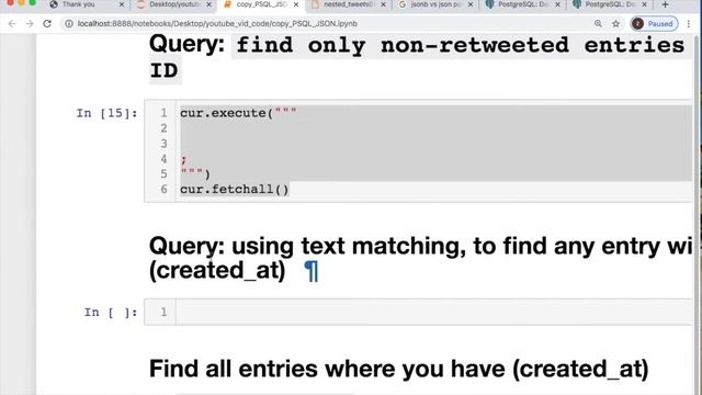 HOW TO QUERY NESTED JSON: USING PYTHON TO POSTGRESQL with (psycopg2) смотреть онлайн