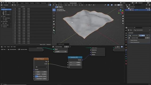 Simple Plane to Terrain with Geometry Nodes смотреть онлайн