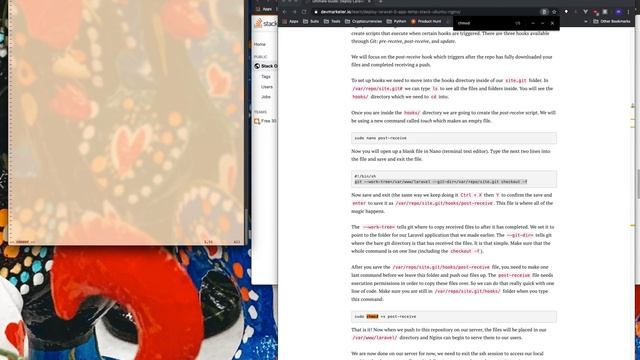 Raw CLI Github and Githooks - Deploy to server and post-receive смотреть онлайн