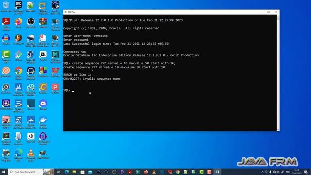 ORA-02277: invalid sequence name - Oracle Database 12c Error Messages смотреть онлайн