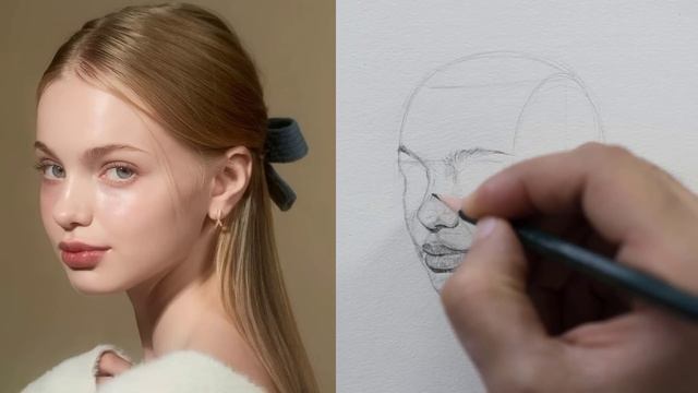 Unlock Your Portrait Drawing Skills: Loomis Method Tutorial Drawing girl смотреть онлайн