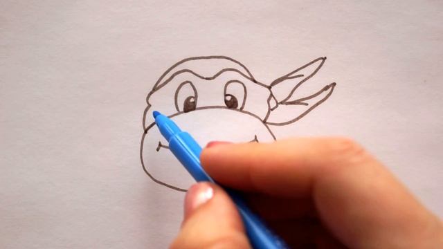 Ninja Schildkröte zeichnen - How to draw Ninja Turtle - рисовать черепашку ниндзя смотреть онлайн