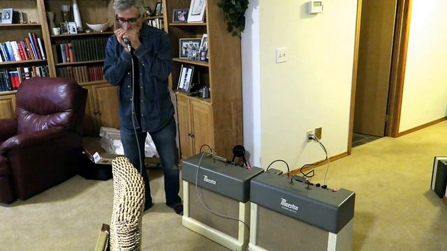 ORVILLE ZUBOT plays harp through two Gibson Maestros 2016 смотреть онлайн