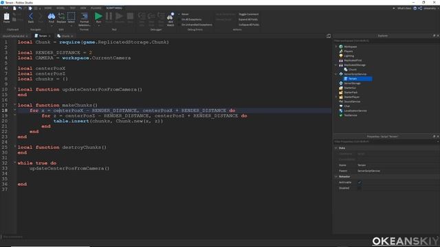 Chunk Algorithm - Terrain Generation in Roblox Studio Tutorial [Part 2/4] смотреть онлайн