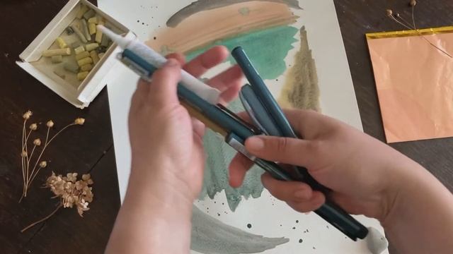Рисуем абстракцию акварелью. Смешанная техника. смотреть онлайн