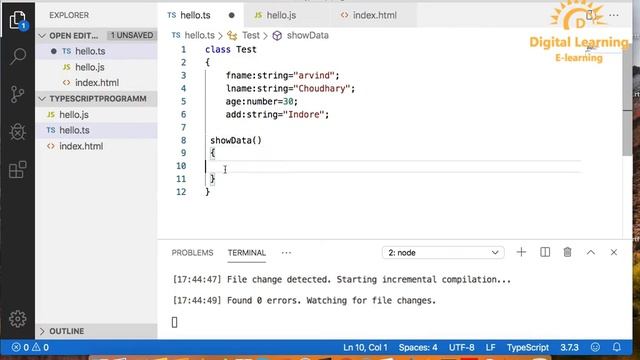 9 Typescript Create Class | Online Training Download app from below link смотреть онлайн