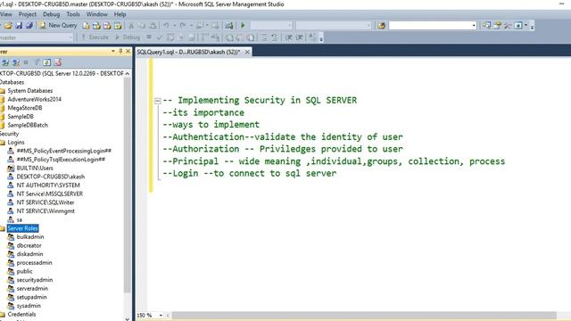 Understanding Security in SQL SERVER | BY SQL | BY SQL TRAINING смотреть онлайн