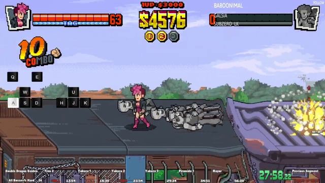 Double Dragon Gaiden Rise Of The Dragons Speedrun - All Bosses% - Infernal - 55:37