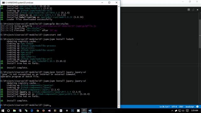 ? JSPM in Example App • Modules: JSPM Module Loader • JavaScript for Web Developers • JS • (Pt. 67) смотреть онлайн