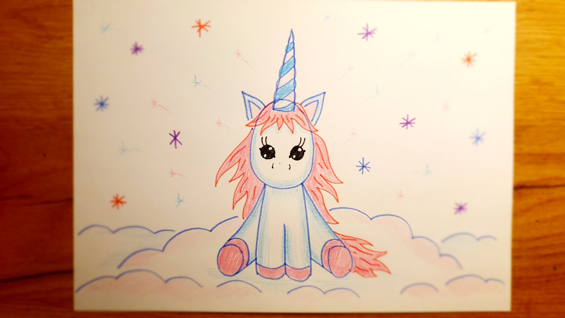 Как нарисовать милого Единорога? Легко и просто с Нарисуй-ка! смотреть онлайн