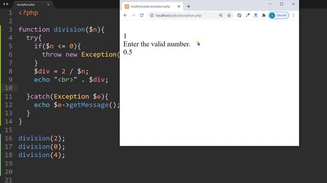 PHP Exception Handling Tutorial in Hindi / Urdu смотреть онлайн