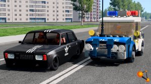 ЛЕГО ПАТРУЛЬ! БЛАТНЫЕ ПАЦАНЫ УДИРАЮТ ОТ ДПС _ BeamNG.drive (720p)