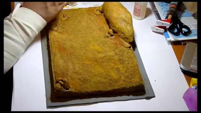 Изготовление основания и горы для диорамы. Часть 3. Покраска смотреть онлайн