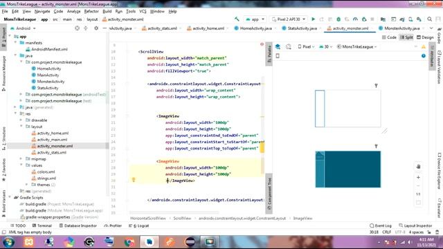 Android Studio HorizontalScrollView and ScrollView 2021 смотреть онлайн