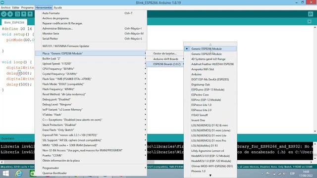 ESP8266 NodeMCU V3 Blink de un LED Parte 4 смотреть онлайн