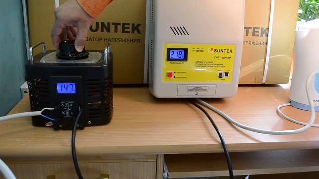 Тестирование электромеханического стабилизатора SUNTEK 5000 смотреть онлайн