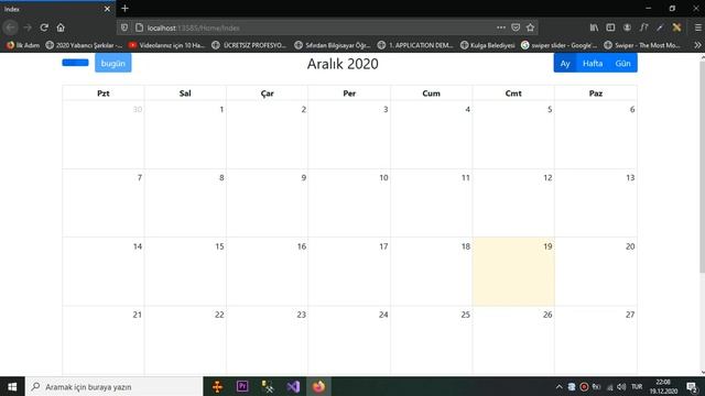 Ders3 Net MVC Core FullCalendar Türkçeleştirme ve Bootstrap Teması Uygulama смотреть онлайн