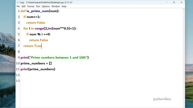 Prime numbers between 1 and 100 in python #python #interview #coding #programming #question смотреть онлайн