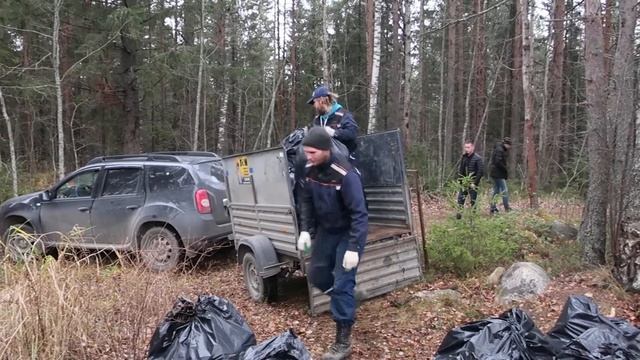 Уборка несанкционированной свалки