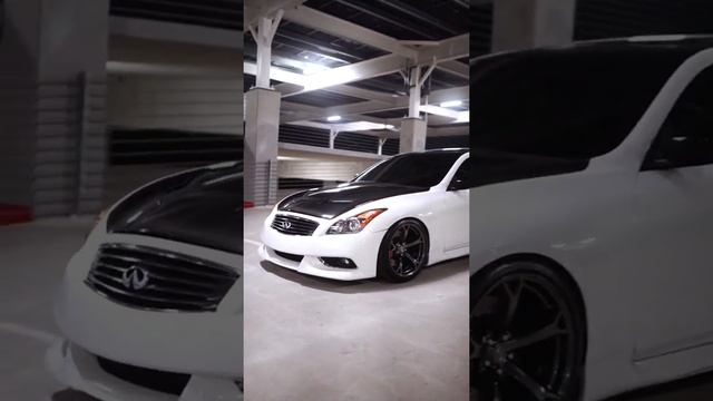 MOONLIGHT WHITE PEARL G37 Coupe with Nismo v1 wheels смотреть онлайн