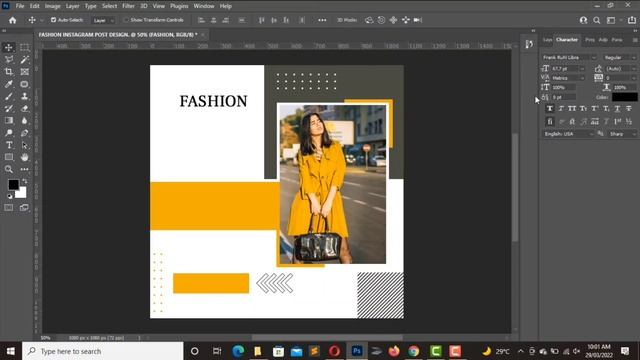 Instagram Fashion Sale Post Design in Photoshop | Social Media Post Design 2022 смотреть онлайн