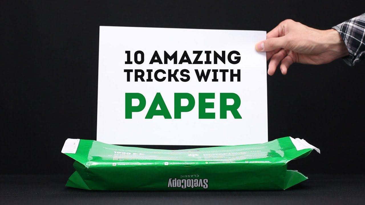 These 10 amazing PAPER tricks will BLOW your mind смотреть онлайн