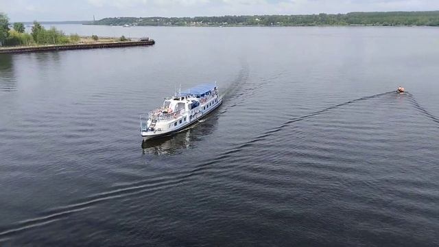 Кинешма. Вид с Никольского моста смотреть онлайн